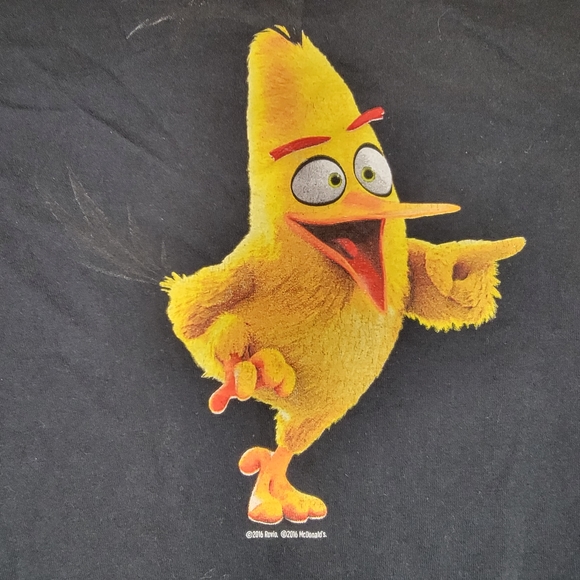 McDonald's Official Crew Angry Birds Movie Promotional T-Shirt 2016 Size Large - Picture 3 of 11